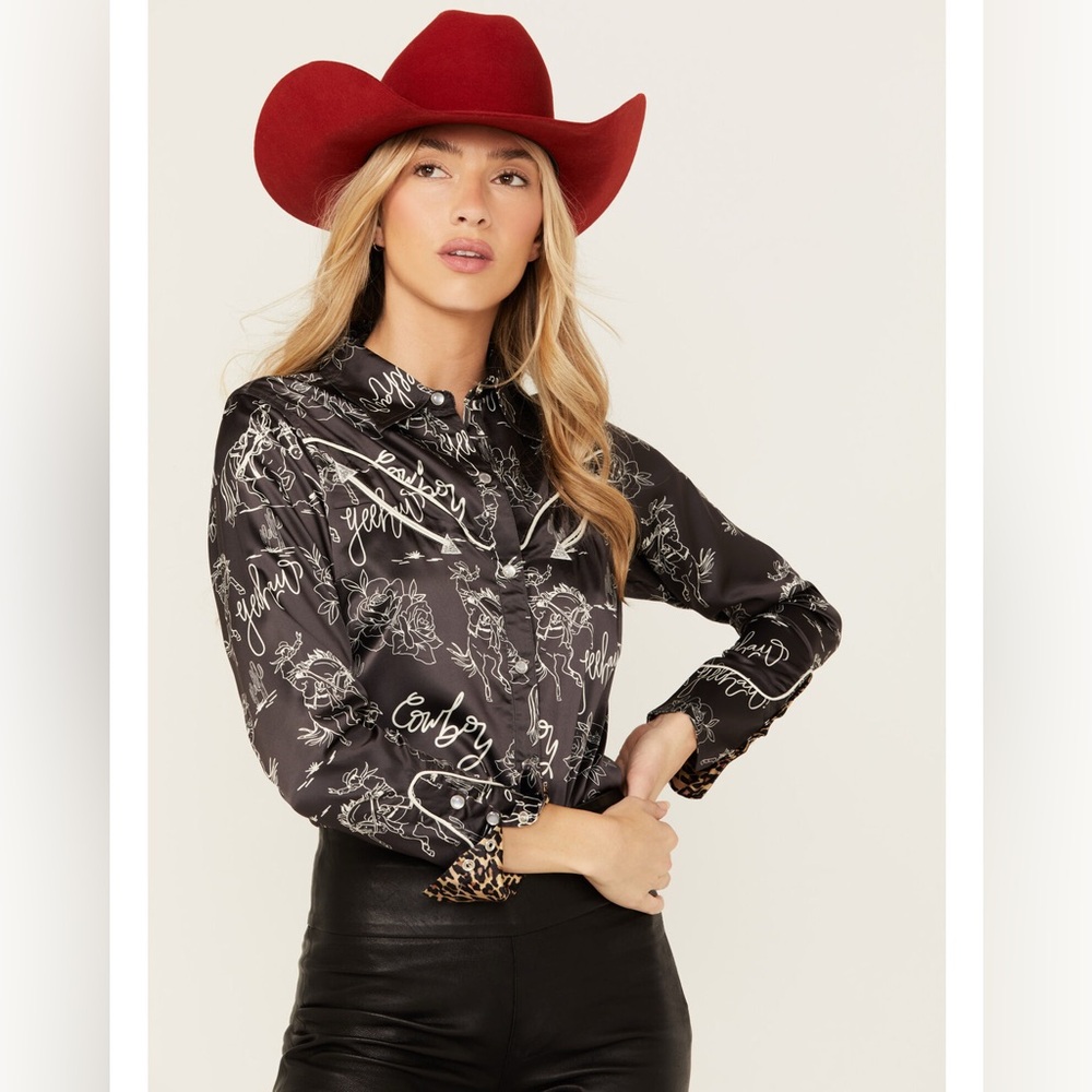 NWT Rodeo Quincy El Vaquero pearl snap western shirt size Large